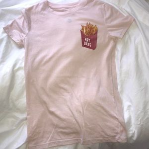 Light pink “FRY DAYS” T-Shirt
